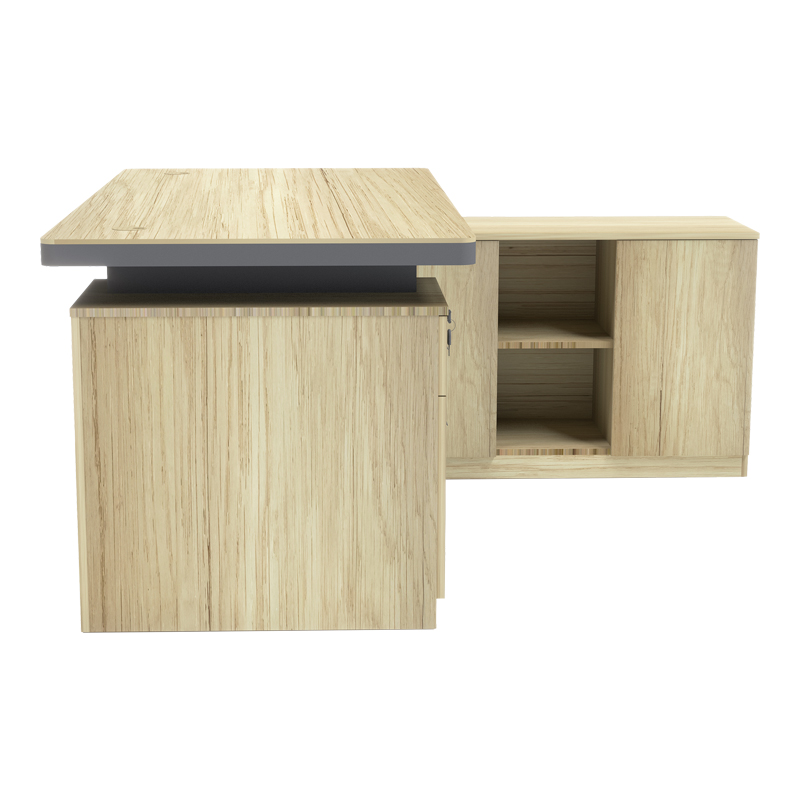 Γραφείο επαγγελματικό Lotus pakoworld με δεξιά γωνία σε φυσική-ανθρακί απόχρωση 200x160x76εκ Γραφείο επαγγελματικό Lotus pakoworld με δεξιά γωνία σε φυσική-ανθρακί απόχρωση 200x160x76εκ