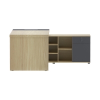 Γραφείο επαγγελματικό Lotus pakoworld με δεξιά γωνία σε φυσική-ανθρακί απόχρωση 160x160x75εκ Γραφείο επαγγελματικό Lotus pakoworld με δεξιά γωνία σε φυσική-ανθρακί απόχρωση 160x160x75εκ