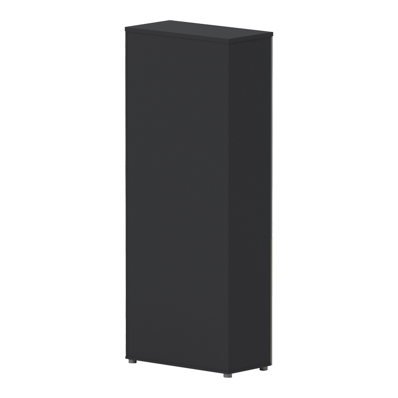 Ντουλάπα γραφείου επαγγελματική με γυάλινες πόρτες Lotus pakoworld σε φυσική-ανθρακί απόχρωση 80x40x200εκ Ντουλάπα γραφείου επαγγελματική με γυάλινες πόρτες Lotus pakoworld σε φυσική-ανθρακί απόχρωση 80x40x200εκ