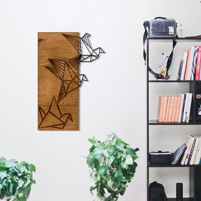 Διακοσμητικό τοίχου Perdon pakoworld ξύλο πεύκου σε φυσική απόχρωση με μαύρο μέταλλο 36x3x60εκ Διακοσμητικό τοίχου Perdon pakoworld ξύλο πεύκου σε φυσική απόχρωση με μαύρο μέταλλο 36x3x60εκ