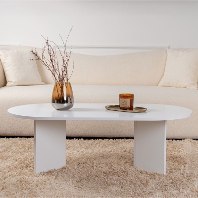 Τραπέζι σαλονιού Tabletod pakoworld σε λευκή απόχρωση 119x60x40εκ Τραπέζι σαλονιού Tabletod pakoworld σε λευκή απόχρωση 119x60x40εκ