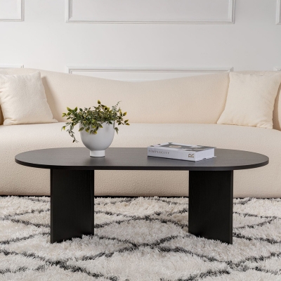 Τραπέζι σαλονιού Tabletod pakoworld σε μαύρη απόχρωση 119x60x40εκ Τραπέζι σαλονιού Tabletod pakoworld σε μαύρη απόχρωση 119x60x40εκ