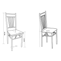 Τραπεζαρία Roza pakoworld σετ 5τμχ χρώμα σκούρο καρυδί - πόδια μαύρο ματ 120x70x75εκ Τραπεζαρία Roza pakoworld σετ 5τμχ χρώμα σκούρο καρυδί - πόδια μαύρο ματ 120x70x75εκ