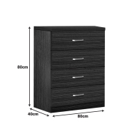 Συρταριέρα Killian pakoworld με 4 συρτάρια sonoma 80x40x80εκ Συρταριέρα Killian pakoworld με 4 συρτάρια sonoma 80x40x80εκ