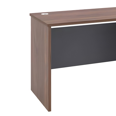 Γραφείο εργασίας Cassius pakoworld ανθρακί-καρυδί 120x60x75εκ Γραφείο εργασίας Cassius pakoworld ανθρακί-καρυδί 120x60x75εκ