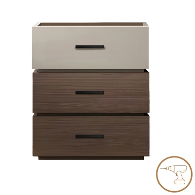 Κομοδίνο Sonlen pakoworld mdf σε καρυδί-μπεζ απόχρωση 60x40x66εκ Κομοδίνο Sonlen pakoworld mdf σε καρυδί-μπεζ απόχρωση 60x40x66εκ