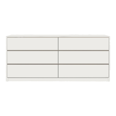 Συρταριέρα Kuanger pakoworld mdf σε λευκή απόχρωση 120x40x70εκ