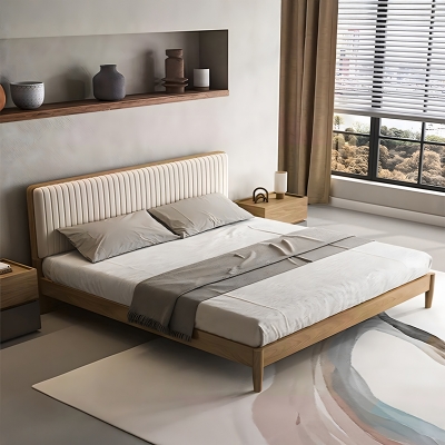 Κρεβάτι Akva  pakoworld διπλό mdf σε φυσική απόχρωση 150x200εκ Κρεβάτι Akva  pakoworld διπλό mdf σε φυσική απόχρωση 150x200εκ