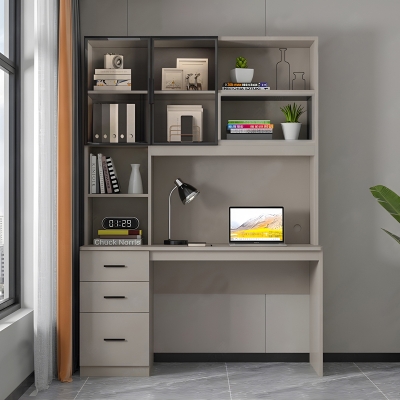 Γραφείο υπολογιστή με βιβλιοθήκη Citoro pakoworld mdf σε μπεζ απόχρωση 120x50x180εκ Γραφείο υπολογιστή με βιβλιοθήκη Citoro pakoworld mdf σε μπεζ απόχρωση 120x50x180εκ