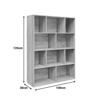 Βιβλιοθήκη Evergin pakoworld mdf σε oak απόχρωση 100x30x135εκ Βιβλιοθήκη Evergin pakoworld mdf σε oak απόχρωση 100x30x135εκ