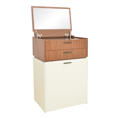 Τουαλέτα κρεβατοκάμαρας Sonlen pakoworld σε καρυδί-κρεμ απόχρωση 60x45x130εκ Τουαλέτα κρεβατοκάμαρας Sonlen pakoworld σε καρυδί-κρεμ απόχρωση 60x45x130εκ