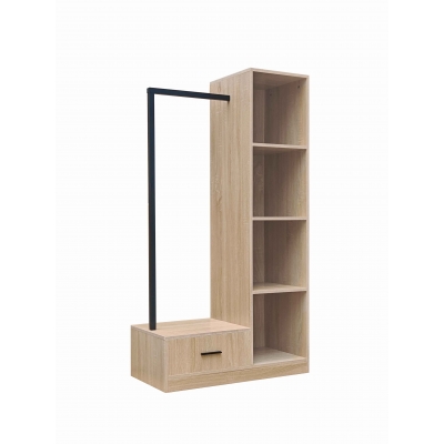 Έπιπλο εισόδου Erdeco pakoworld mdf σε φυσική απόχρωση 80x40x150εκ Έπιπλο εισόδου Erdeco pakoworld mdf σε φυσική απόχρωση 80x40x150εκ