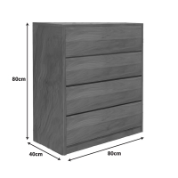 Συρταριέρα Kuanger pakoworld mdf σε καρυδί απόχρωση 80x40x80εκ Συρταριέρα Kuanger pakoworld mdf σε καρυδί απόχρωση 80x40x80εκ