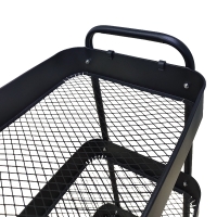 Τρόλλεϊ-ραφιέρα Nedea pakoworld μέταλλο μαύρο 41x30x77εκ