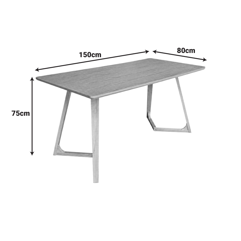 Τραπέζι Pendra pakoworld mdf επιφάνεια με πόδι ξύλο μασίφ σε sonoma απόχρωση 150x80x75εκ Τραπέζι Pendra pakoworld mdf επιφάνεια με πόδι ξύλο μασίφ σε sonoma απόχρωση 150x80x75εκ