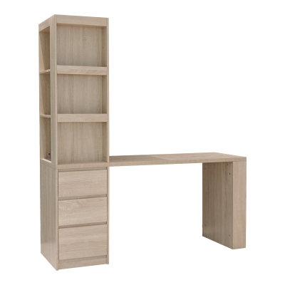 Γραφείο με βιβλιοθήκη Cliner pakoworld sonoma 140x50x180εκ Γραφείο με βιβλιοθήκη Cliner pakoworld sonoma 140x50x180εκ