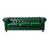 Kαναπές τριθέσιος τ. Chesterfield pakoworld pu κυπαρισσί 203x84x67εκ