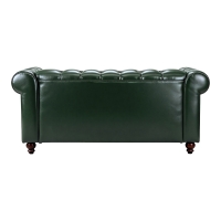 Kαναπές διθέσιος τ. Chesterfield pakoworld pu κυπαρισσί 160x84x67εκ