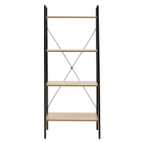 Βιβλιοθήκη- Ραφιέρα Ramon pakoworld φυσικό-μαύρο 60x23x145,5εκ Βιβλιοθήκη- Ραφιέρα Ramon pakoworld φυσικό-μαύρο 60x23x145,5εκ