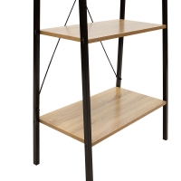 Βιβλιοθήκη- Ραφιέρα Ramon pakoworld φυσικό-μαύρο 60x23x145,5εκ Βιβλιοθήκη- Ραφιέρα Ramon pakoworld φυσικό-μαύρο 60x23x145,5εκ