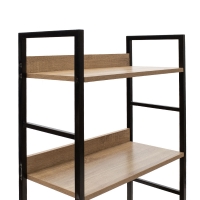 Βιβλιοθήκη- Ραφιέρα Ramon pakoworld φυσικό-μαύρο 60x28x125,5εκ Βιβλιοθήκη- Ραφιέρα Ramon pakoworld φυσικό-μαύρο 60x28x125,5εκ