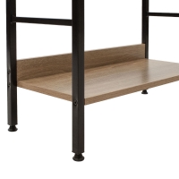 Βιβλιοθήκη- Ραφιέρα Ramon pakoworld φυσικό-μαύρο 60x28x125,5εκ Βιβλιοθήκη- Ραφιέρα Ramon pakoworld φυσικό-μαύρο 60x28x125,5εκ