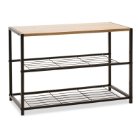 Παπουτσοθήκη Ramon pakoworld 6 ζευγών φυσικό-μαύρο 63x30x43εκ Παπουτσοθήκη Ramon pakoworld 6 ζευγών φυσικό-μαύρο 63x30x43εκ