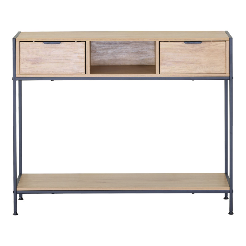 Κονσόλα Regando pakoworld σε oak απόχρωση με μαύρο μέταλλο 100x35x80εκ Κονσόλα Regando pakoworld σε oak απόχρωση με μαύρο μέταλλο 100x35x80εκ
