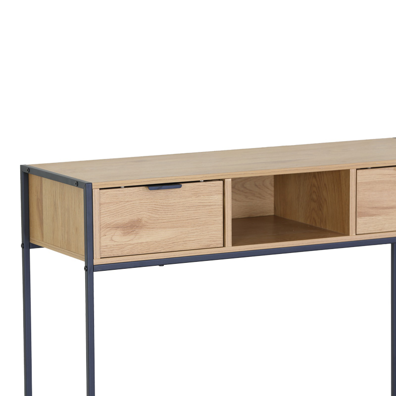 Κονσόλα Regando pakoworld σε oak απόχρωση με μαύρο μέταλλο 100x35x80εκ Κονσόλα Regando pakoworld σε oak απόχρωση με μαύρο μέταλλο 100x35x80εκ
