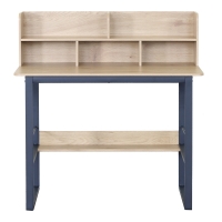 Γραφείο εργασίας Biuro pakoworld oak- μαύρο μέταλλο 120x60x103εκ