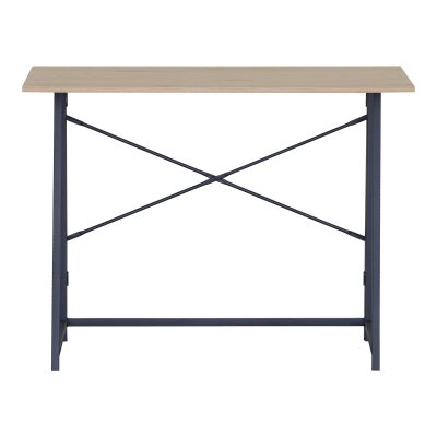 Γραφείο εργασίας Siklo pakoworld πτυσσόμενο oak- μαύρο μέταλλο 100x46x75.5εκ