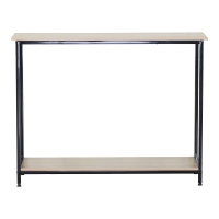 Κονσόλα Shima pakoworld oak- μαύρο μέταλλο 106x35x81εκ