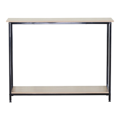 Κονσόλα Shima pakoworld oak- μαύρο μέταλλο 106x35x81εκ