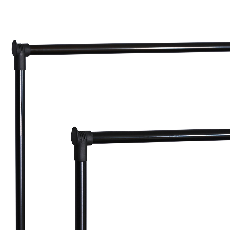 Κρεμάστρα δαπέδου Ganco pakoworld μαύρο μέταλλο 74.5x39x157εκ