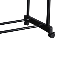 Κρεμάστρα δαπέδου Ganco pakoworld μαύρο μέταλλο 74.5x39x157εκ