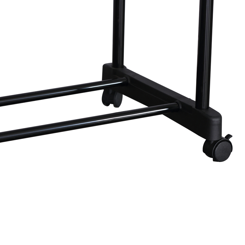 Κρεμάστρα δαπέδου Ganco pakoworld μαύρο μέταλλο 74.5x39x157εκ