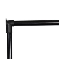 Κρεμάστρα δαπέδου Wizak pakoworld μαύρο μέταλλο 74.5x41,5x157εκ