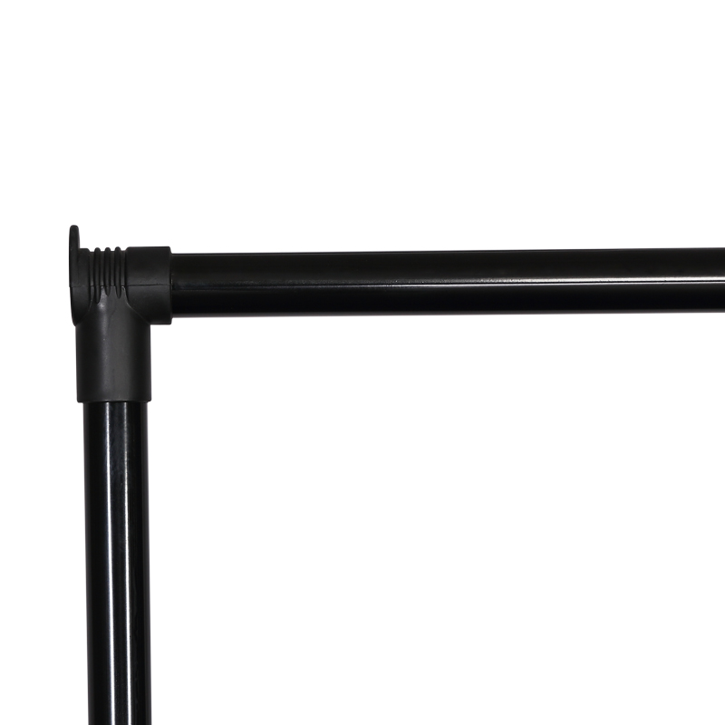 Κρεμάστρα δαπέδου Wizak pakoworld μαύρο μέταλλο 74.5x41,5x157εκ