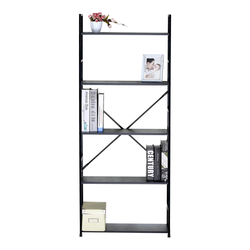 Βιβλιοθήκη Manlo pakoworld μαύρο μέταλλο 58.6x23.5x144εκ Βιβλιοθήκη Manlo pakoworld μαύρο μέταλλο 58.6x23.5x144εκ