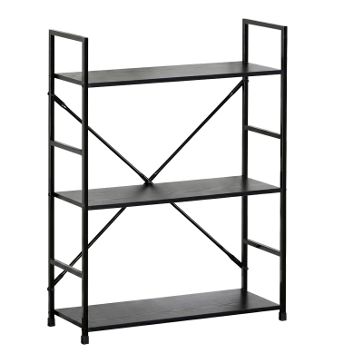 Βιβλιοθήκη-ραφιέρα Manlo pakoworld μαύρο μέταλλο 58.6x23.5x80εκ Βιβλιοθήκη-ραφιέρα Manlo pakoworld μαύρο μέταλλο 58.6x23.5x80εκ