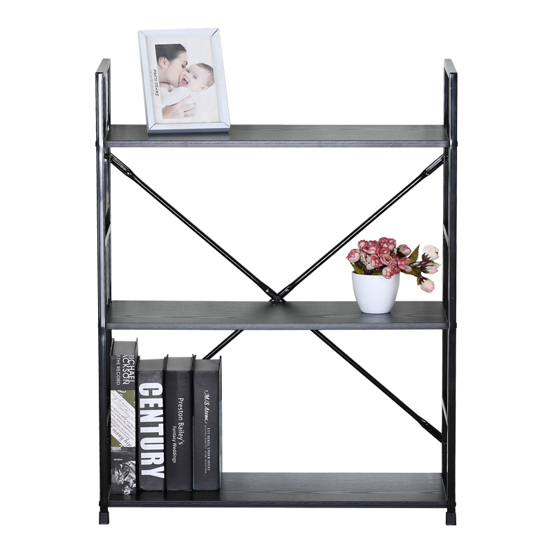 Βιβλιοθήκη-ραφιέρα Manlo pakoworld μαύρο μέταλλο 58.6x23.5x80εκ Βιβλιοθήκη-ραφιέρα Manlo pakoworld μαύρο μέταλλο 58.6x23.5x80εκ