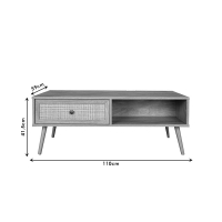 Τραπέζι σαλονιού Oslo pakoworld sonoma 110x59x41,5εκ Τραπέζι σαλονιού Oslo pakoworld sonoma 110x59x41,5εκ