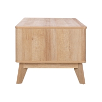 Τραπέζι σαλονιού Hamea pakoworld mdf σε φυσική απόχρωση 110x55,2x45εκ