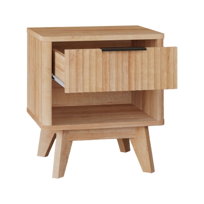 Κομοδίνο Hamea pakoworld mdf σε φυσική απόχρωση 45x39.5x50.2εκ Κομοδίνο Hamea pakoworld mdf σε φυσική απόχρωση 45x39.5x50.2εκ