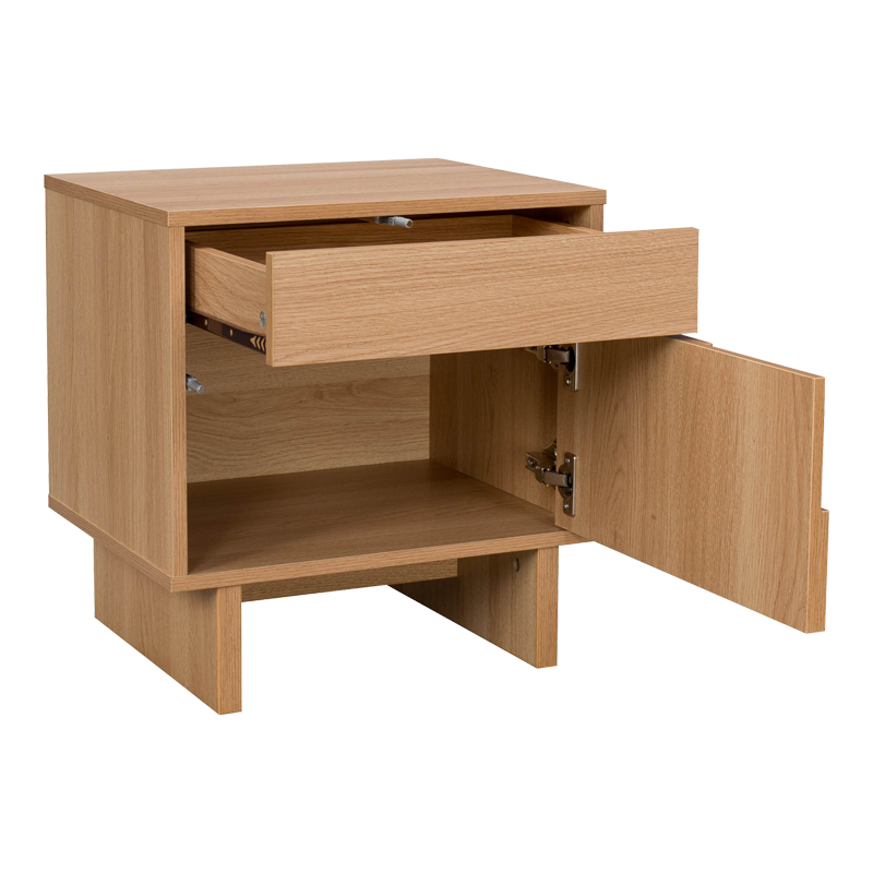 Κομοδίνο Jenfia pakoworld mdf σε φυσική απόχρωση 48x39x50,5εκ Κομοδίνο Jenfia pakoworld mdf σε φυσική απόχρωση 48x39x50,5εκ
