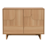 Μπουφές Jenfia pakoworld mdf σε φυσική απόχρωση 101,2x39x75,5εκ