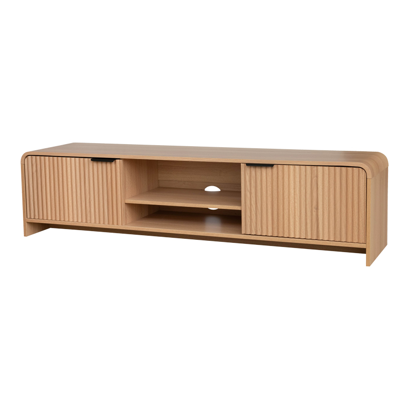 Έπιπλο τηλεόρασης Anfen pakoworld mdf σε φυσική απόχρωση 160x39x40,5εκ Έπιπλο τηλεόρασης Anfen pakoworld mdf σε φυσική απόχρωση 160x39x40,5εκ