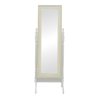 Καθρέπτης Malone Inart mdf σε λευκή αντικέ απόχρωση 55x50x160εκ Καθρέπτης Malone Inart mdf σε λευκή αντικέ απόχρωση 55x50x160εκ