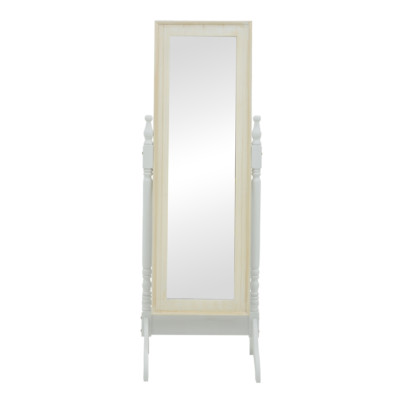 Καθρέπτης Malone Inart mdf σε λευκή αντικέ απόχρωση 55x50x160εκ Καθρέπτης Malone Inart mdf σε λευκή αντικέ απόχρωση 55x50x160εκ