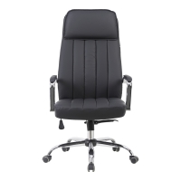 Καρέκλα γραφείου διευθυντή Morales pakoworld pu μαύρο 60x70x118-124εκ